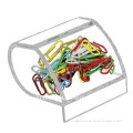 Clear Acrylic Paper Clip Holder Organizer